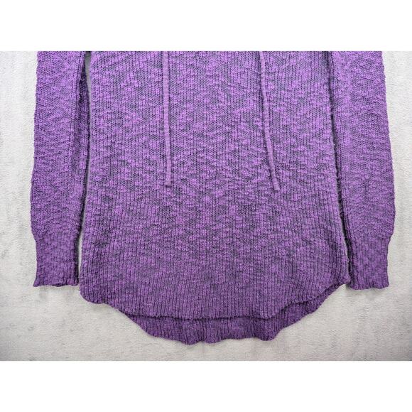 Natural Reflections Knit Sweater Women Small Purple Lace-Up - Picture 3 of 9